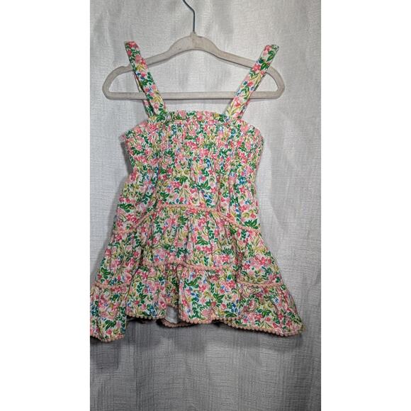 J By Joie Girls Ditsy Floral Smocked Sundress Sz 12 Months Tiered Dress NWT - Picture 4 of 5